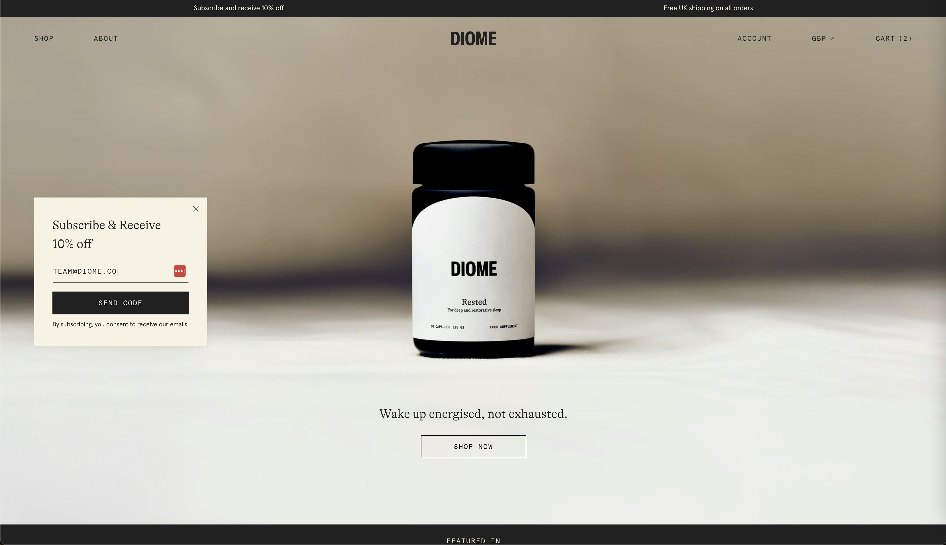 Cover Image for Diome