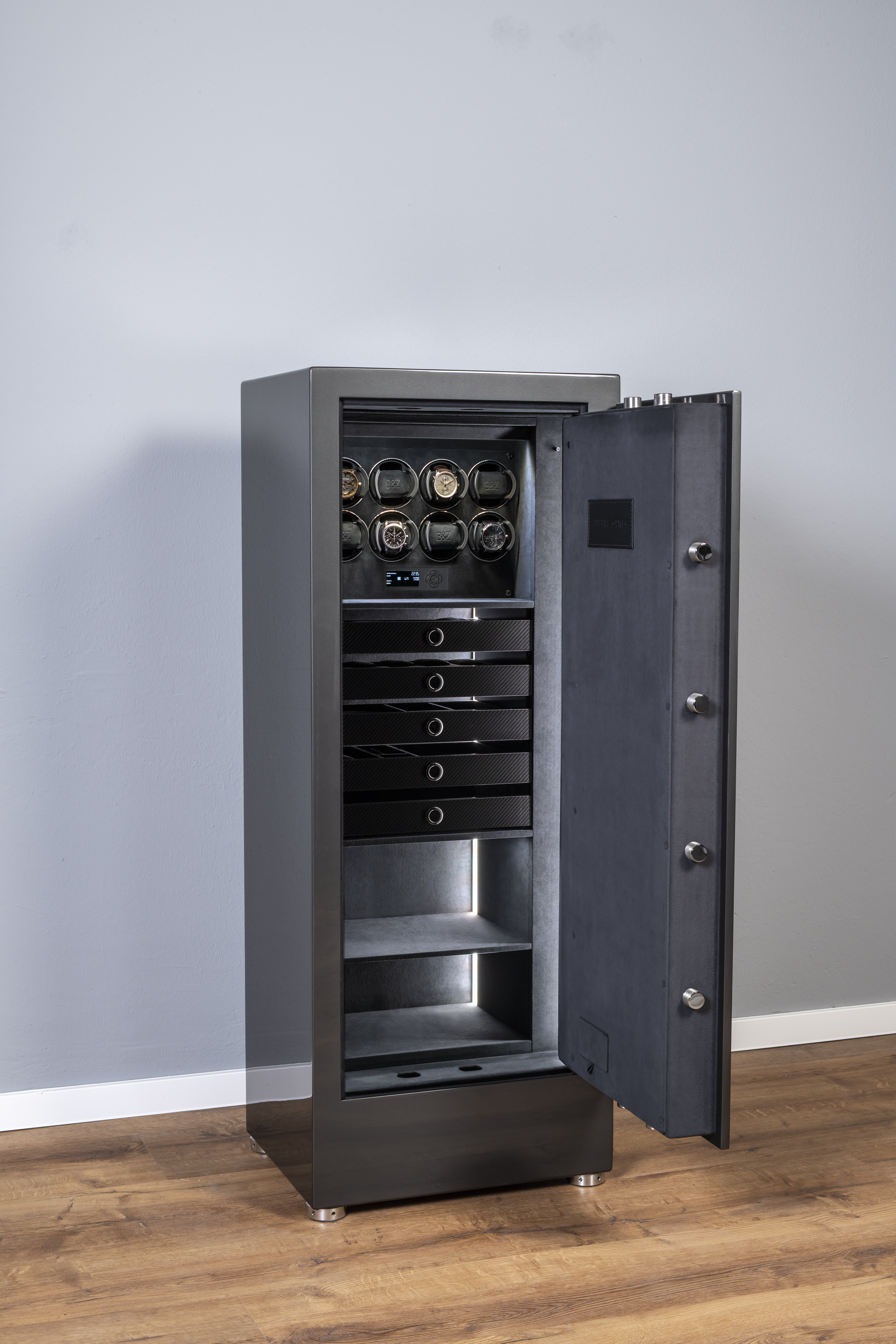 Turbo High-Security Safe Open in GT Grey — BUBEN&ZORWEG