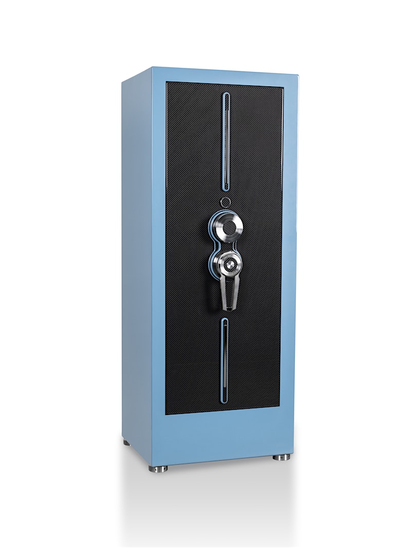 Закрытый сейф Turbo повышенной секретности в синем цвете Shark Blue — BUBEN&ZORWEG