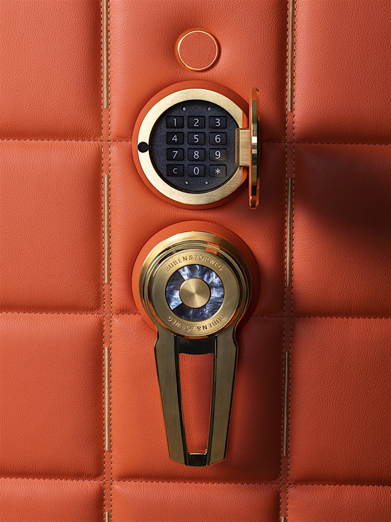 Orange Leather Edition of the ORION High-Security Safe — BUBEN&ZORWEG