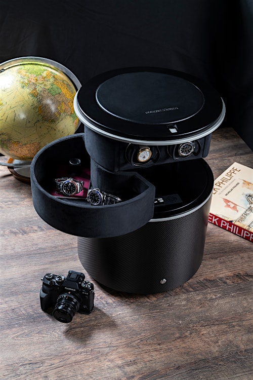 High-Security Safe „Digital Pioneer“ mit geöffneter Schublade — BUBEN&ZORWEG