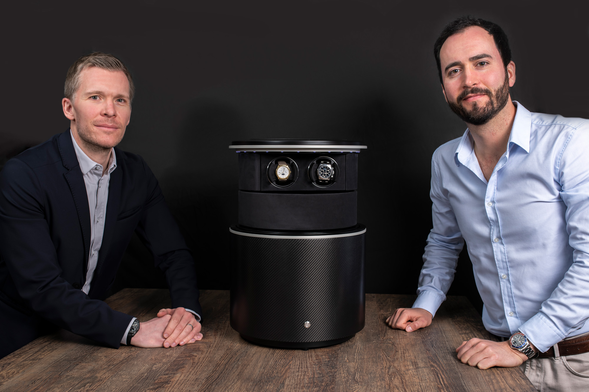 Alexander M. and Florian vom Bruch with “Digital Pioneer” Safe — BUBEN&ZORWEG