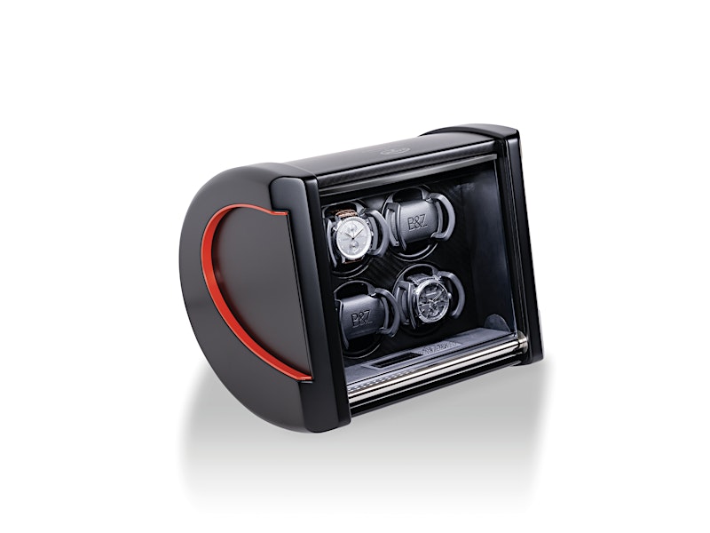 The Chiron Spirit 300+ by Buben & Zorweg – a striking design in black carbon fiber with bold red accents, inspired by Bugatti’s record-breaking 300+ mph achievement. — BUBEN&ZORWEG