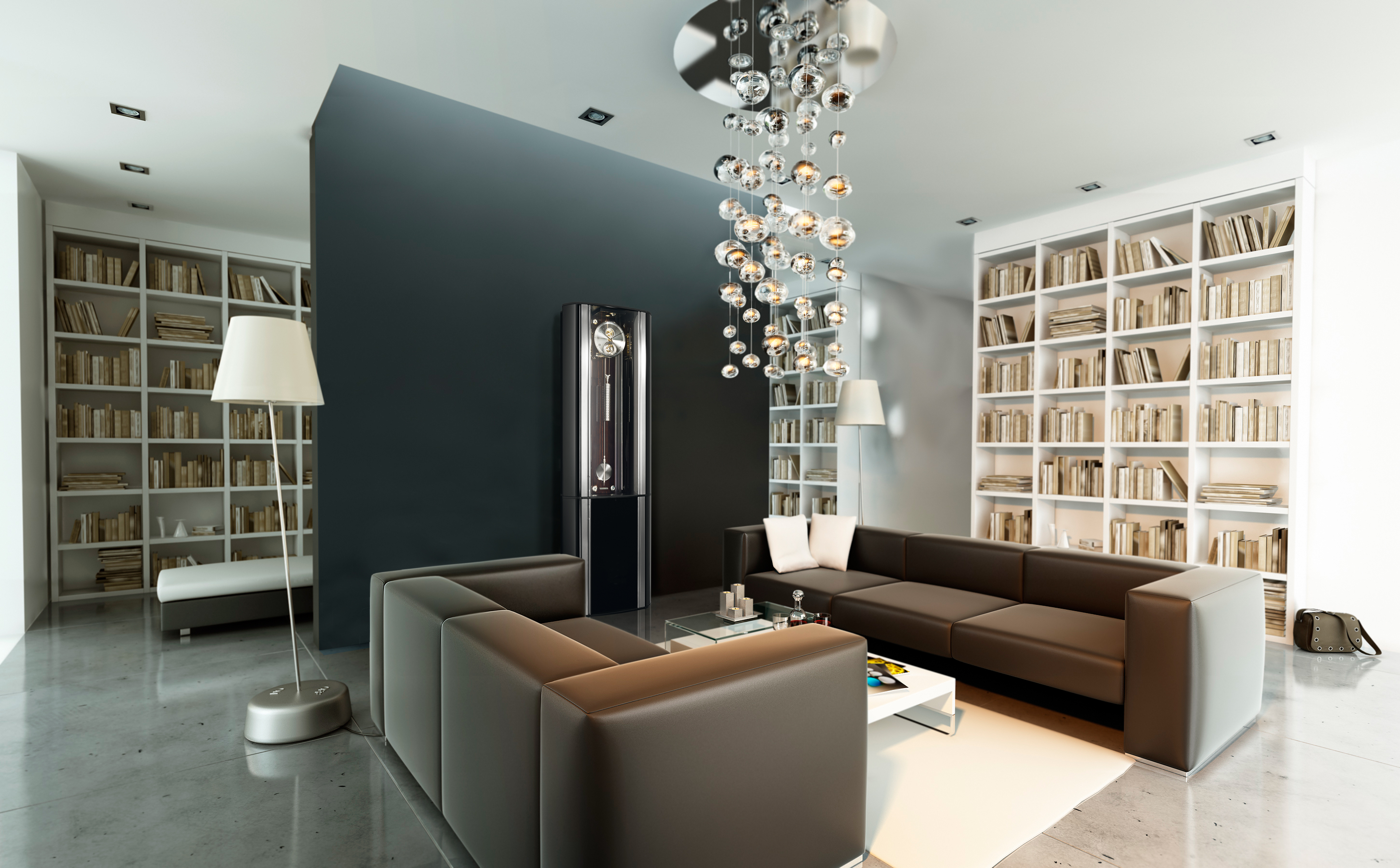 Сейф повышенной секретности Grande Infinity в современной гостиной — BUBEN&ZORWEG