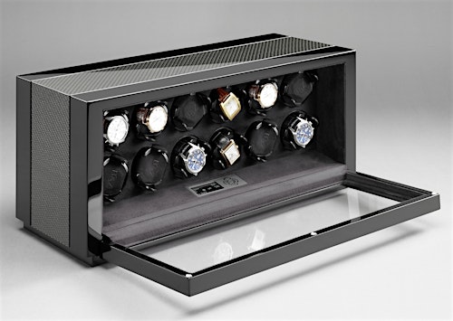 Vantage 12 open exposed interior and watches — BUBEN&ZORWEG