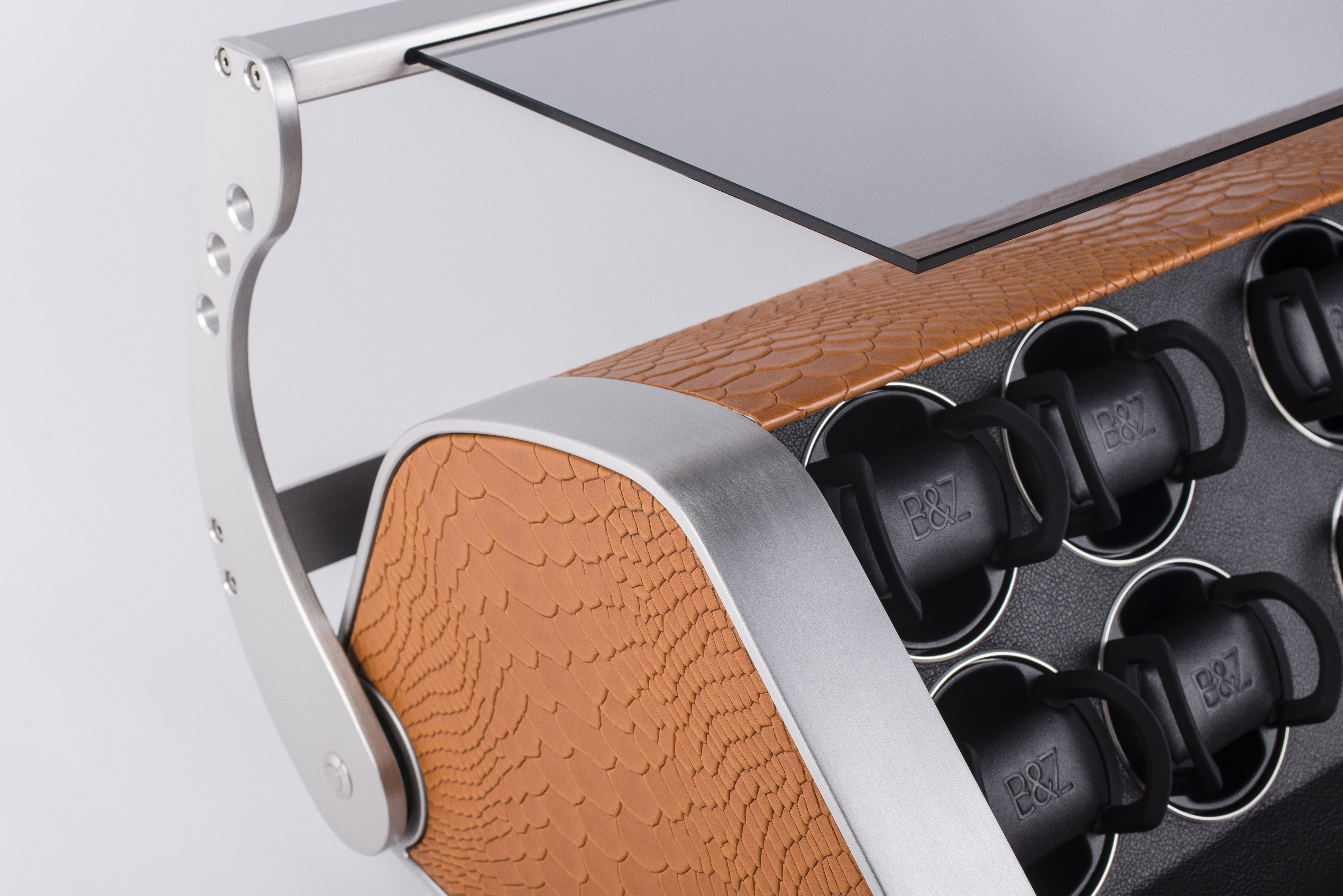 REVOLUTION 12 in python orange with crystal glass hood — BUBEN&ZORWEG