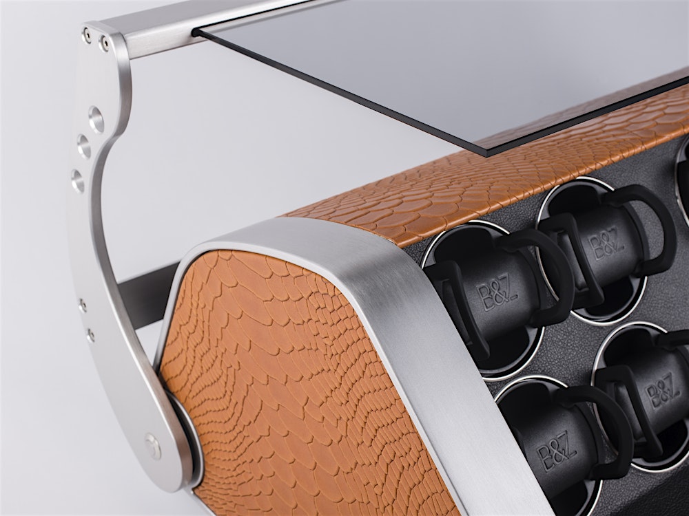 REVOLUTION 12 in python orange with crystal glass hood — BUBEN&ZORWEG