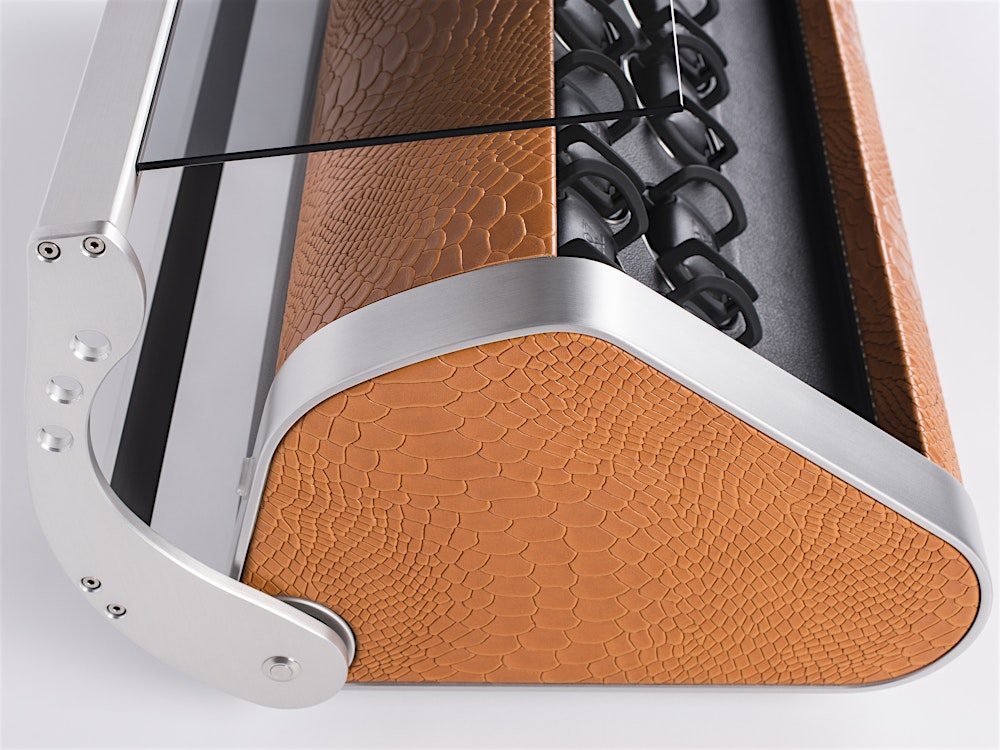 REVOLUTION 12 – top view in python orange with open hood — BUBEN&ZORWEG