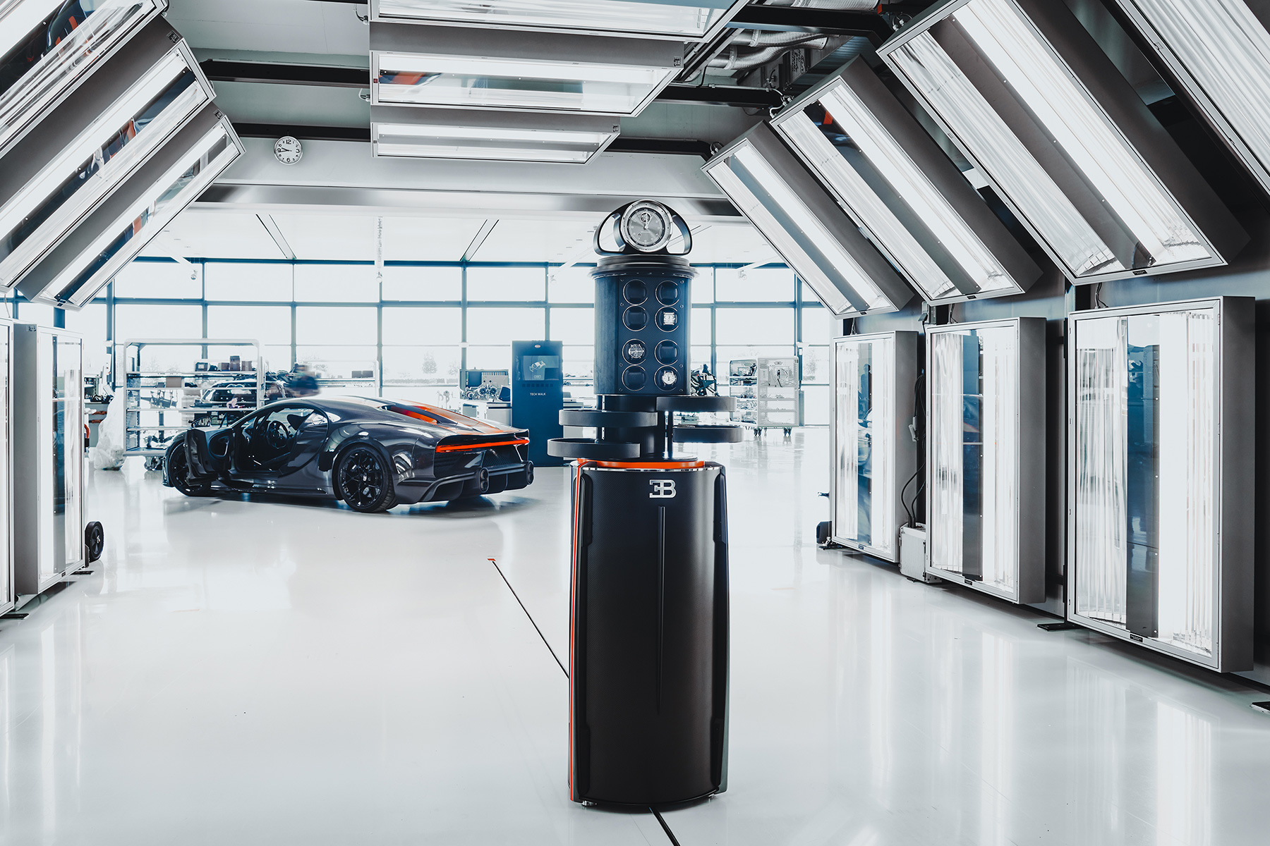 Grande Illusion Chiron 300+ High-Security Safe in Bugatti's Workshop — BUBEN&ZORWEG