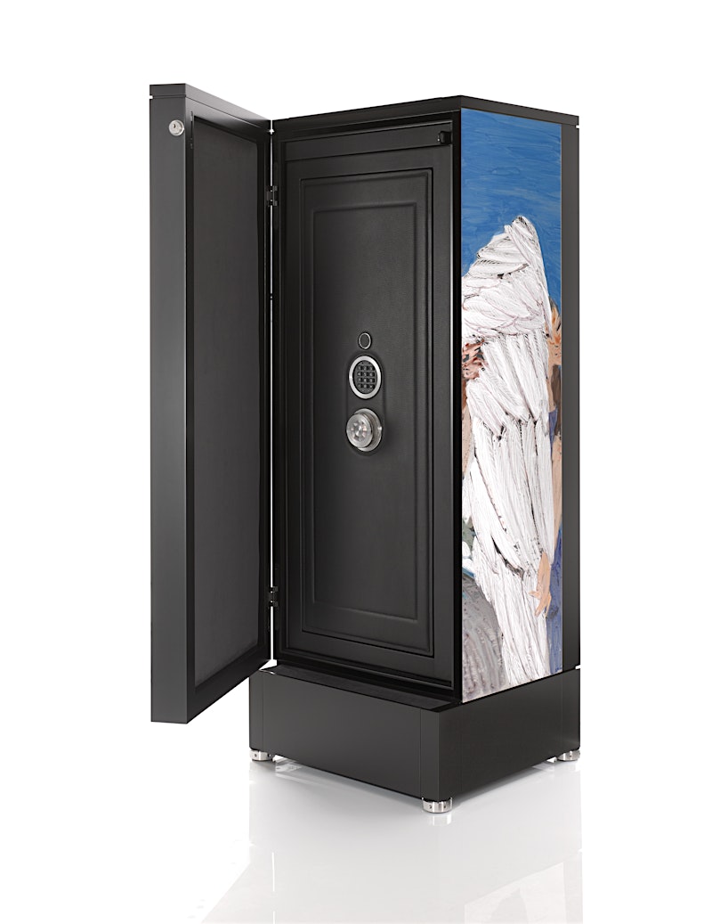 Collector High-Security Safe with Artistic Panel - Open View — BUBEN&ZORWEG