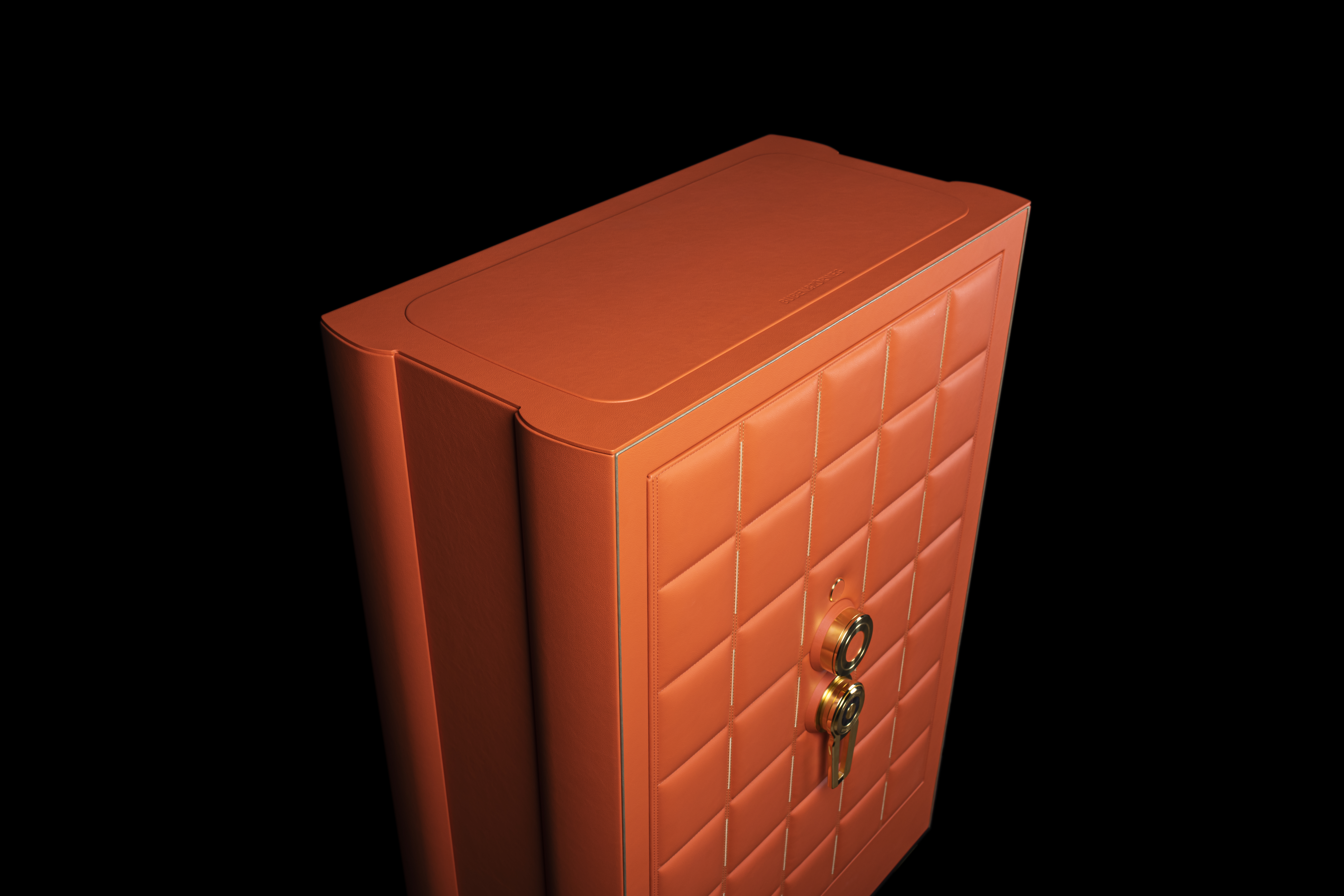 ORION High-Security Safe in Vibrant Orange Finish — BUBEN&ZORWEG
