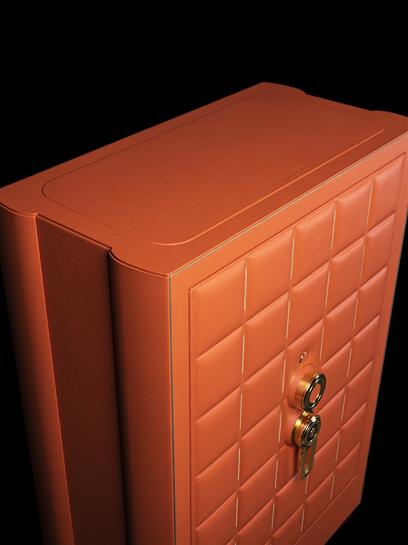 ORION High-Security Safe in Vibrant Orange Finish — BUBEN&ZORWEG