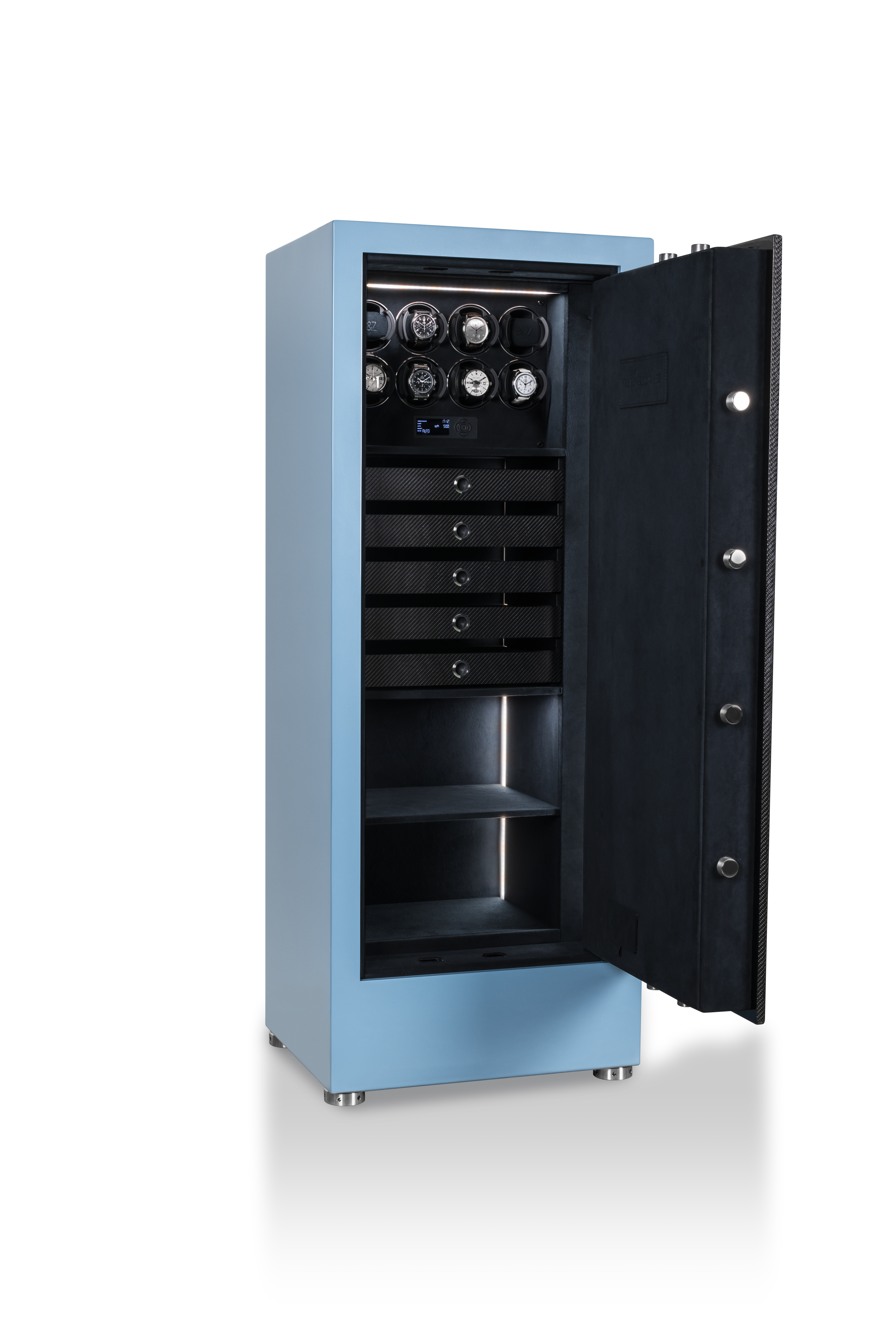 Open Turbo High-Security Safe in Shark Blue — BUBEN&ZORWEG