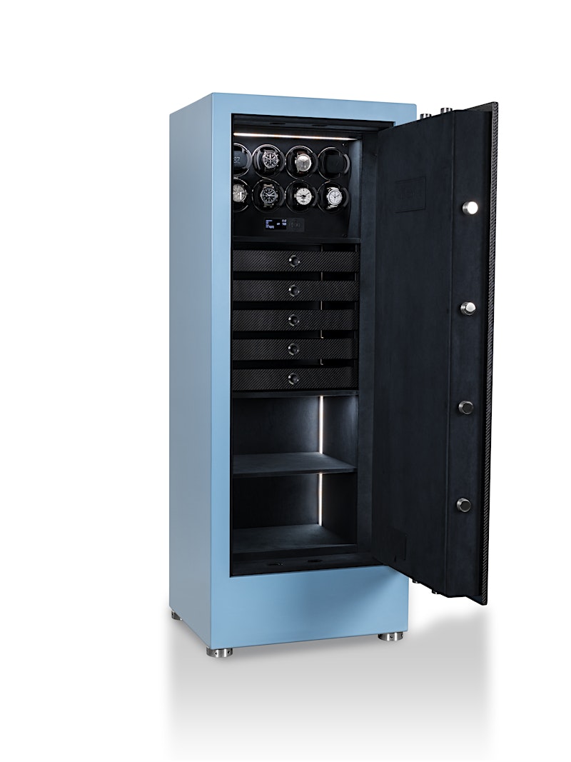 Сейф повышенной секретности Open Turbo в синем цвете Shark Blue — BUBEN&ZORWEG