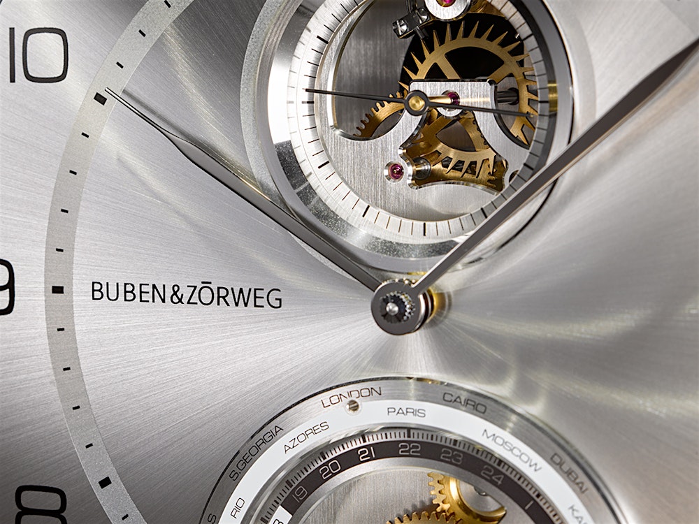 Grande Infinity Clock Mechanismus Nahaufnahme — BUBEN&ZORWEG