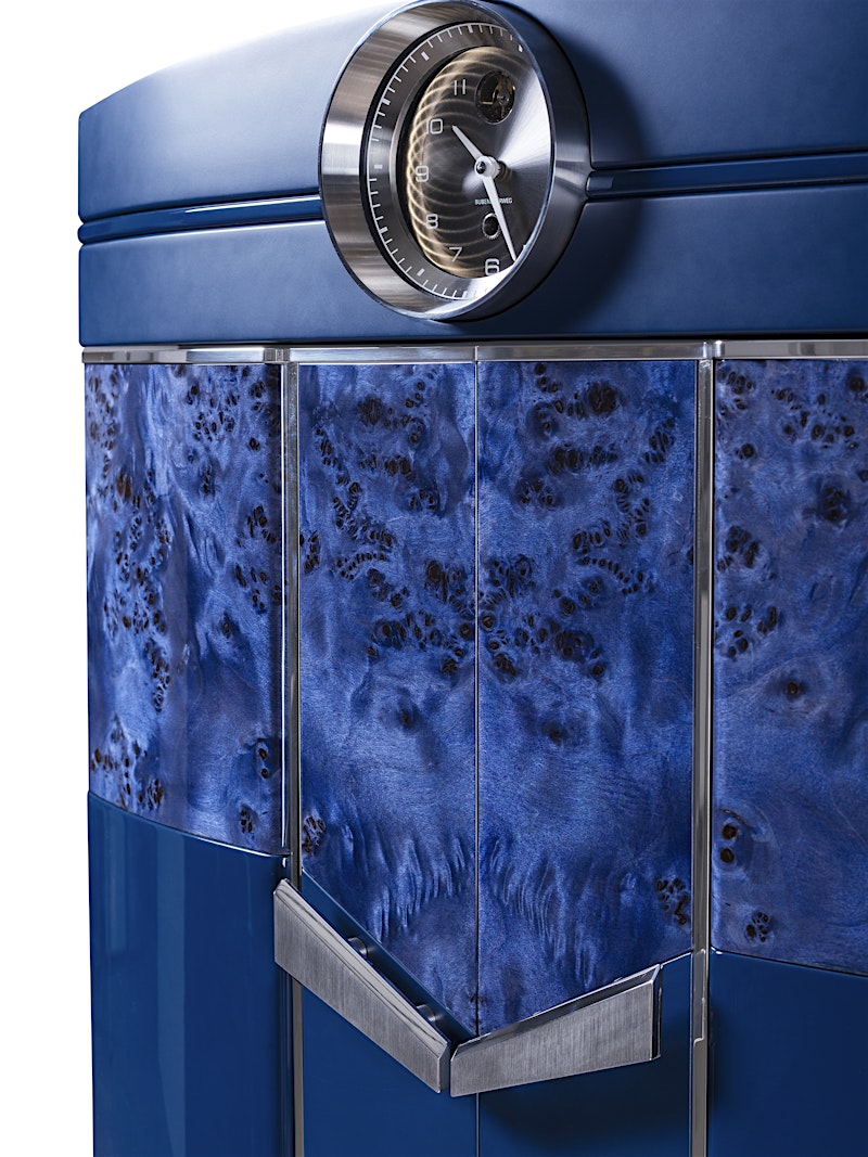Galaxy High-Security Safe with Blue Burl Details — BUBEN&ZORWEG