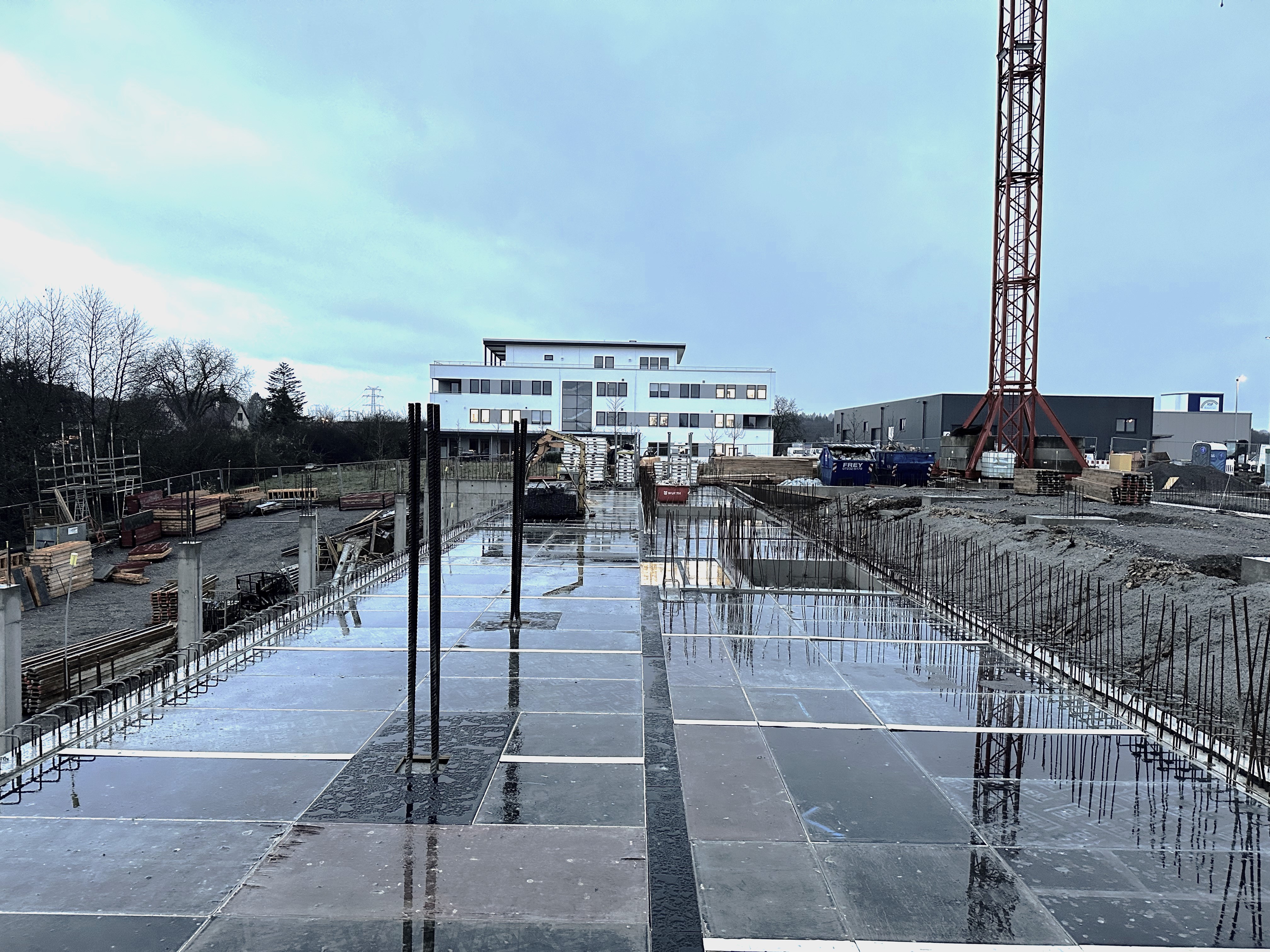 Progress on Ground Floor Slab — BUBEN&ZORWEG