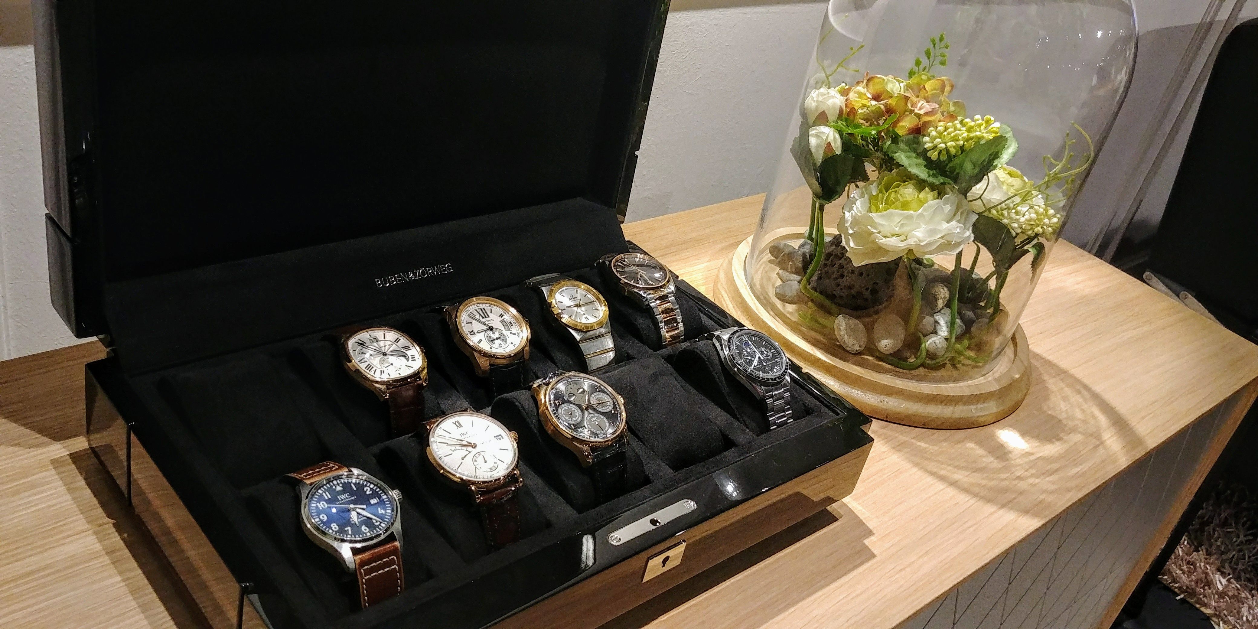 BUBEN&ZORWEG watch case with luxury watches — BUBEN&ZORWEG