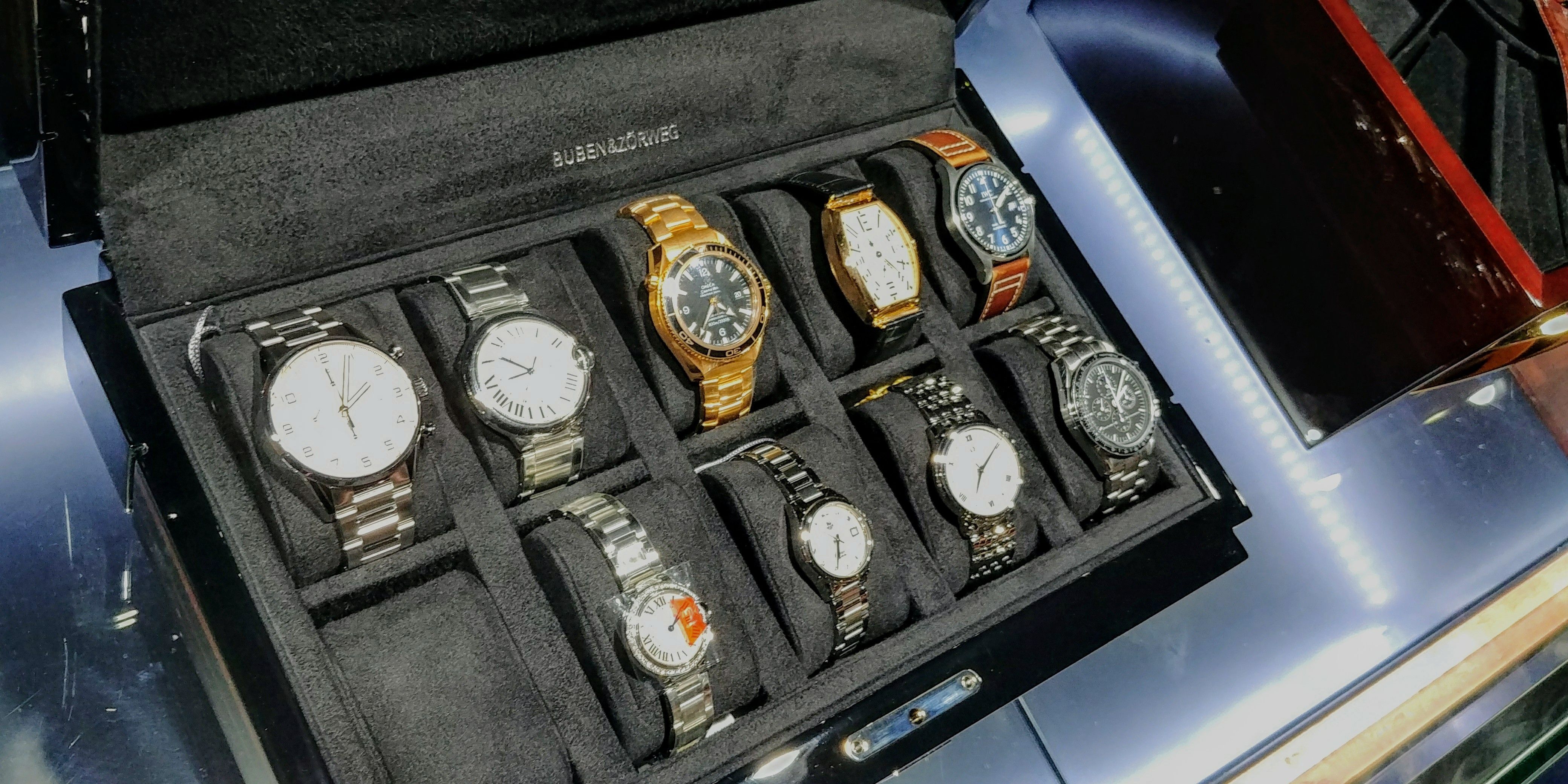BUBEN&ZORWEG Watch Display Box with Eight Luxury Watches — BUBEN&ZORWEG