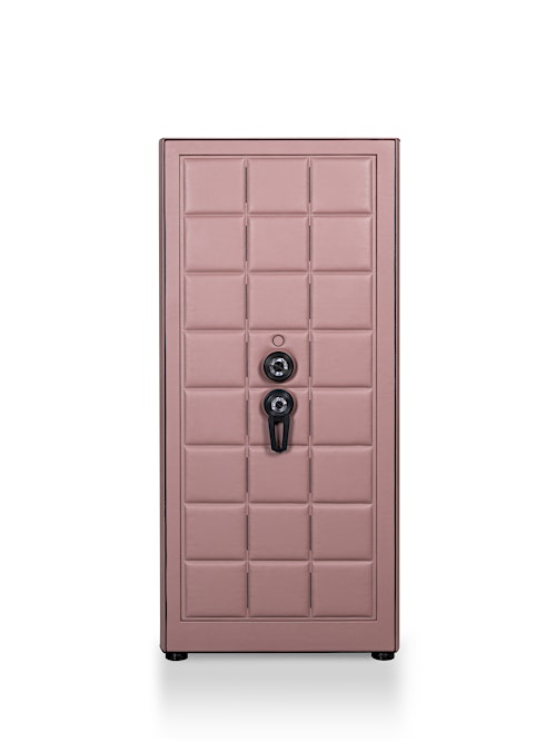 Vista frontal de la caja fuerte de alta seguridad Orion XXL Plus en color malva oscuro. — BUBEN&ZORWEG