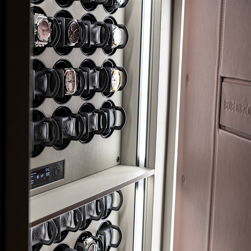 ORION XXL Plus Interior – Gris claro con enrolladores de relojes — BUBEN&ZORWEG