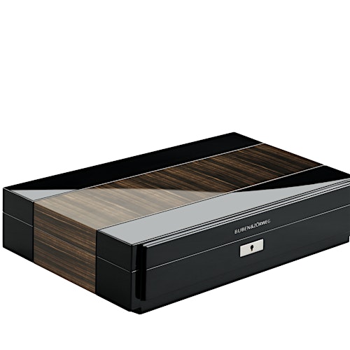 Vantage case 18 open watches exposed with brown wood — BUBEN&ZORWEG