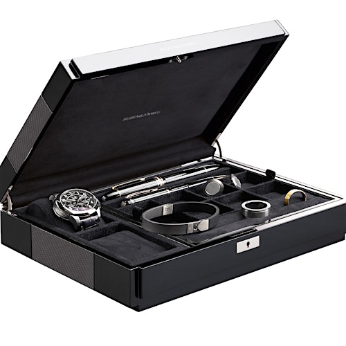 Vantage Case gentleman open exposed interior and items — BUBEN&ZORWEG