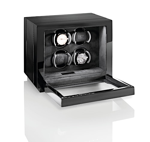 Vantage 4 open exposed interior and watches — BUBEN&ZORWEG