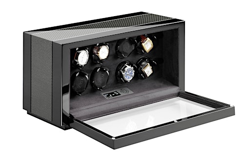 Vantage 8 open exposed interior and watches — BUBEN&ZORWEG