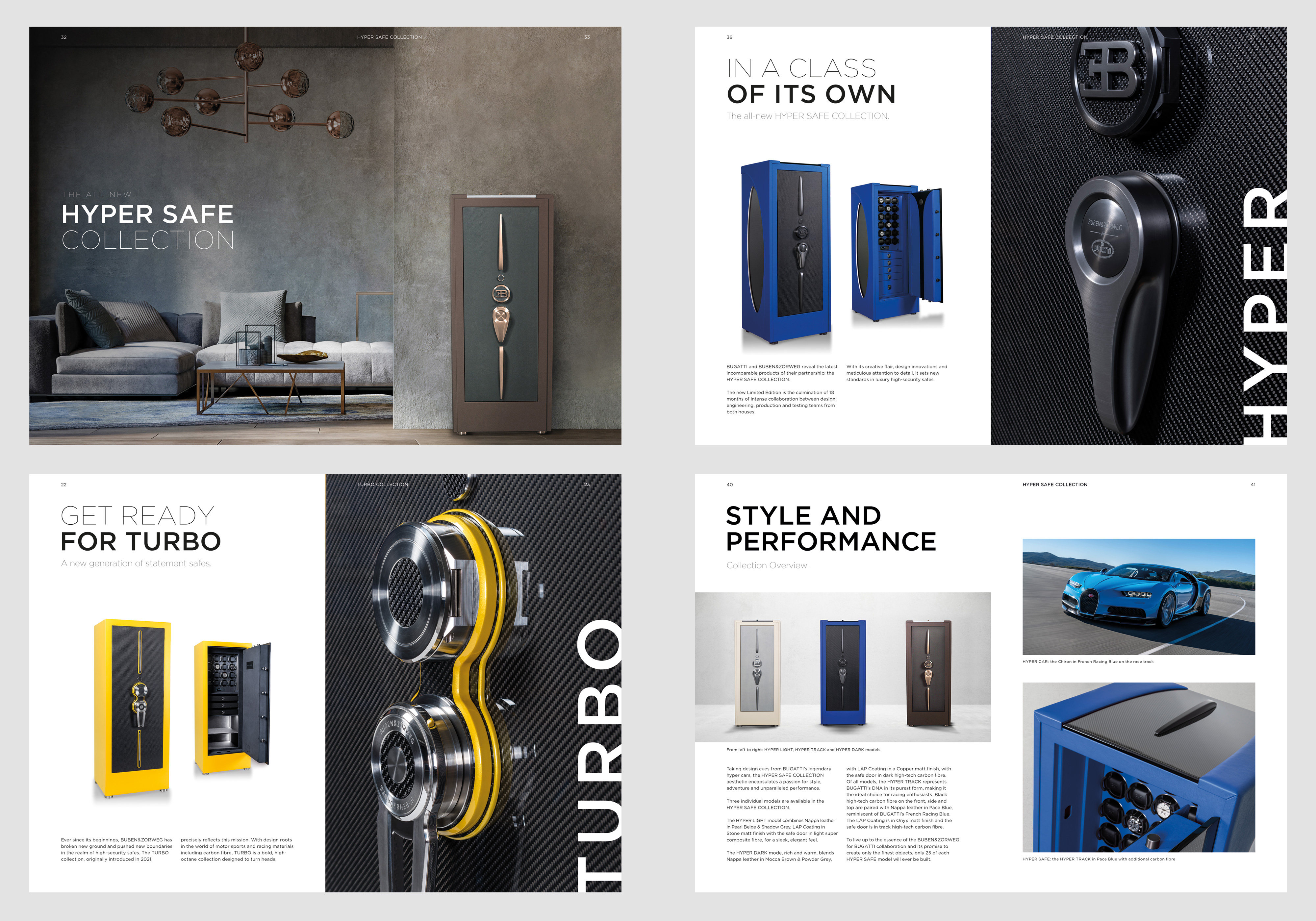 BUBEN&ZORWEG Masterpieces Catalog Pages Featuring Hyper Safe, Turbo Safe, and Style & Performance — BUBEN&ZORWEG
