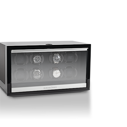 NEO 8 Watch Winder en Makassar, vista cerrada en ángulo — BUBEN&ZORWEG