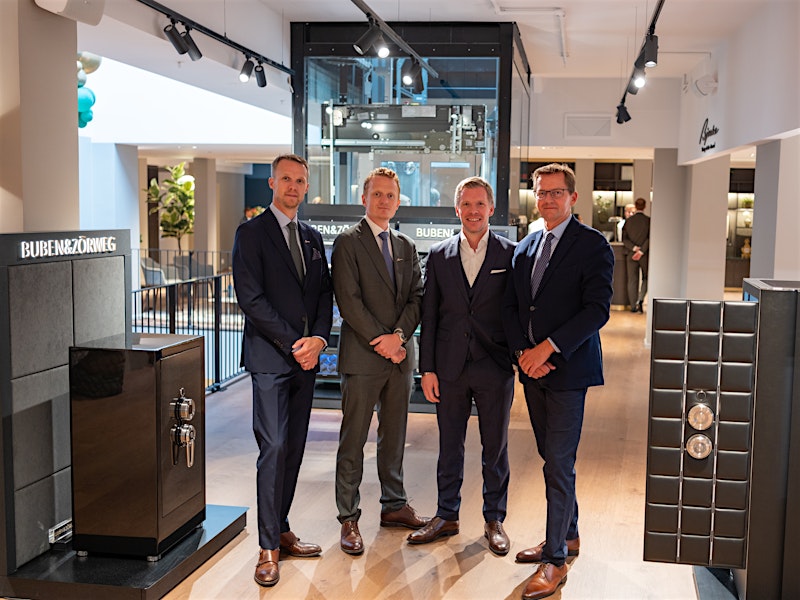 Urmaker Bjerke AS Leadership Team at BUBEN&ZORWEG Showroom — BUBEN&ZORWEG