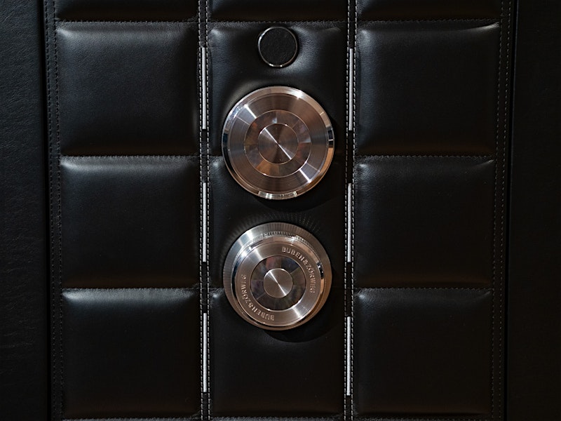 Close-up of BUBEN&ZORWEG Safe Locking Mechanism — BUBEN&ZORWEG