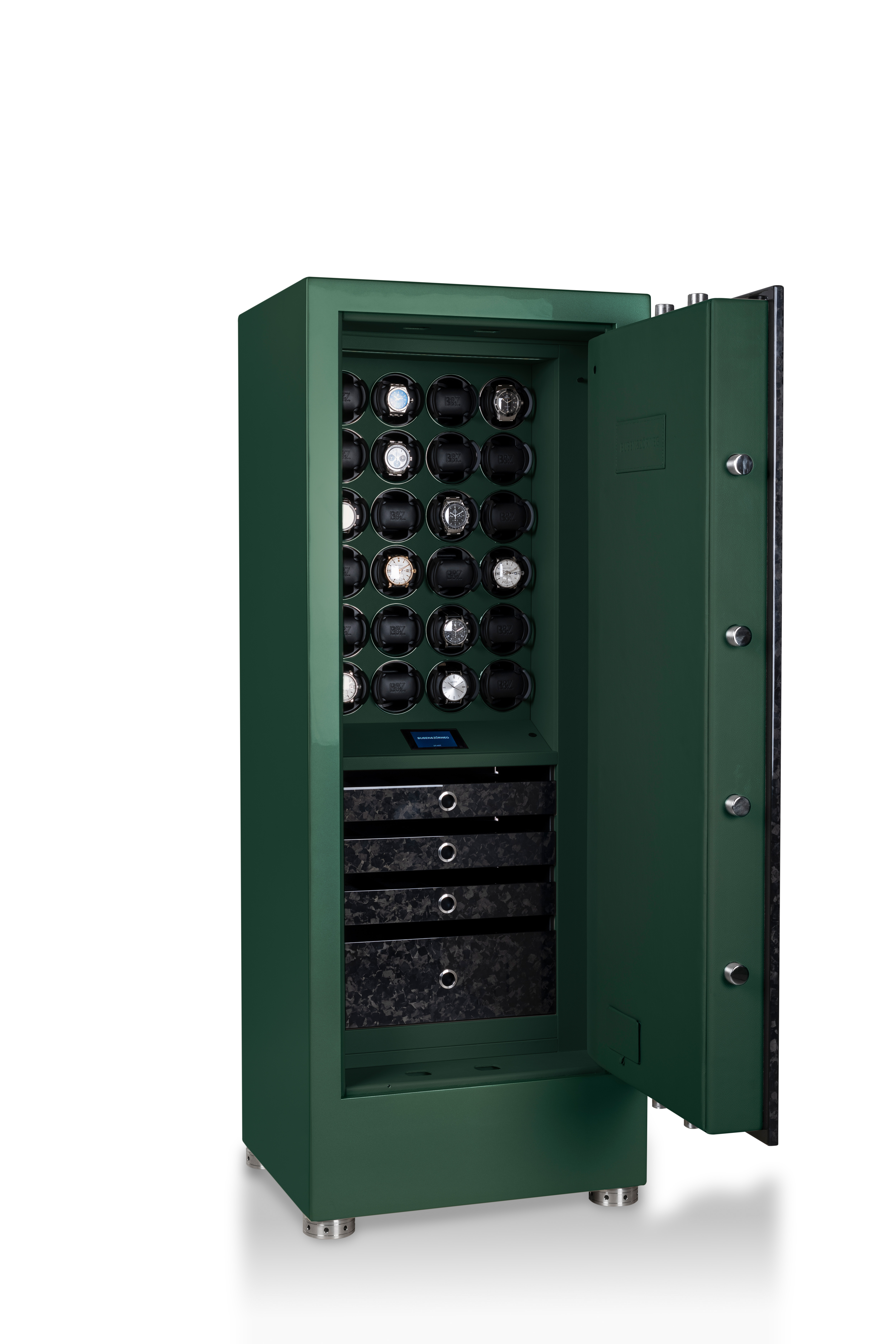 TURBO open in Midnight Green and Forged Carbon — BUBEN&ZORWEG