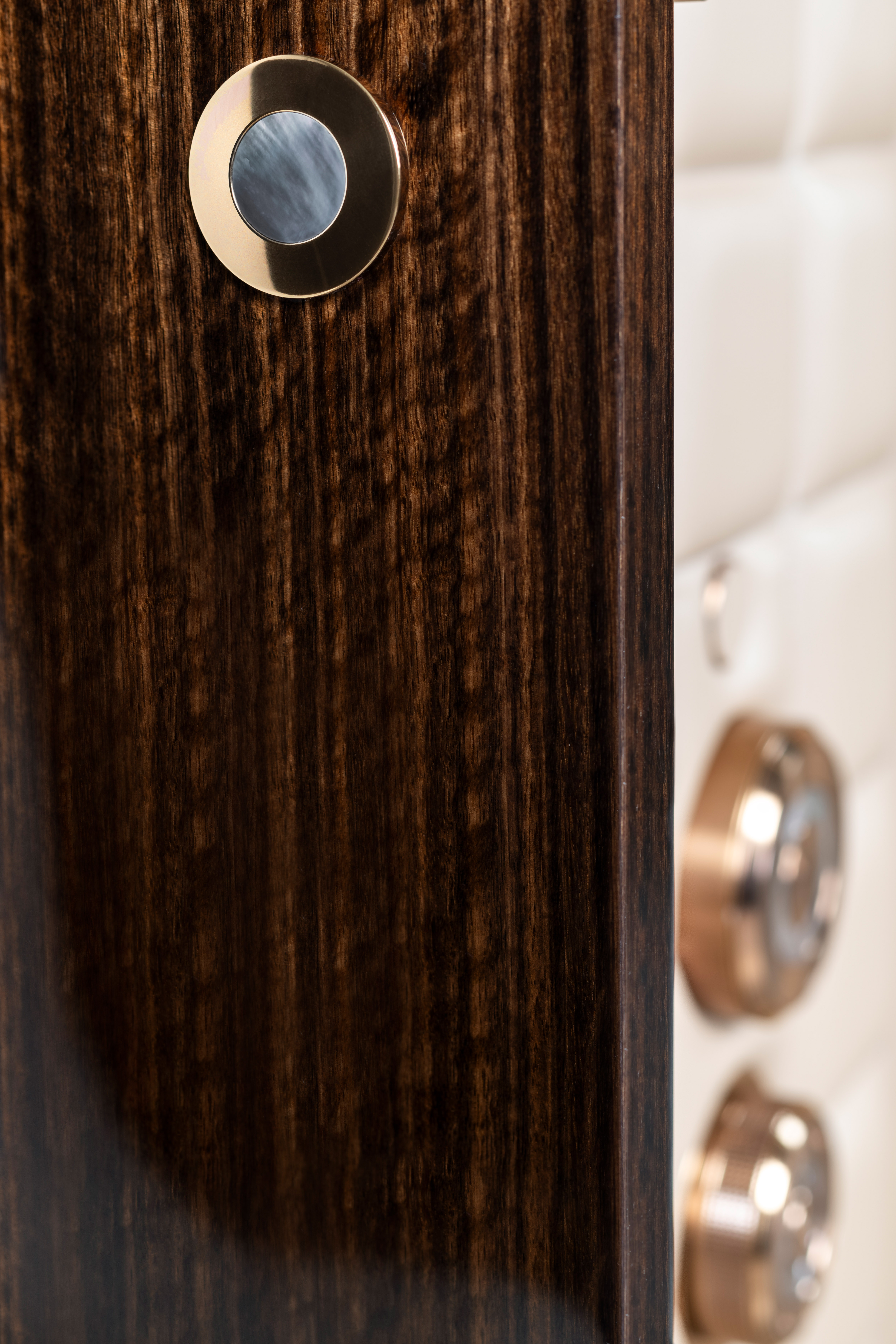 Detail of VISION Safe – Wood Finish and Safe Handle — BUBEN&ZORWEG