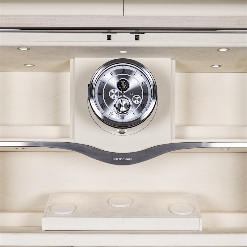 High-security safe interior with clock and jewellery compartments — BUBEN&ZORWEG