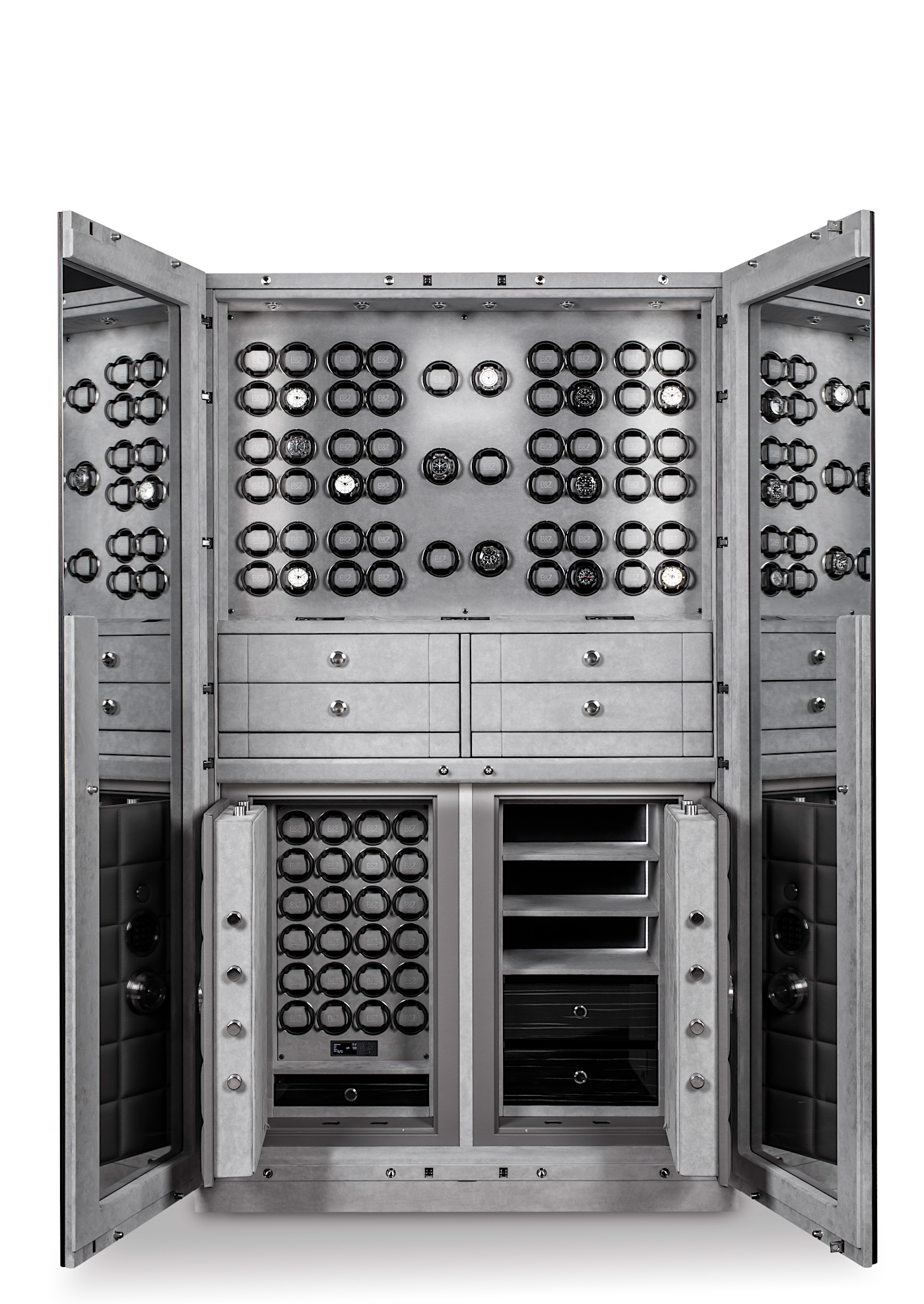 配有78 个TIME MOVER® 腕表上链仪 — BUBEN&ZORWEG