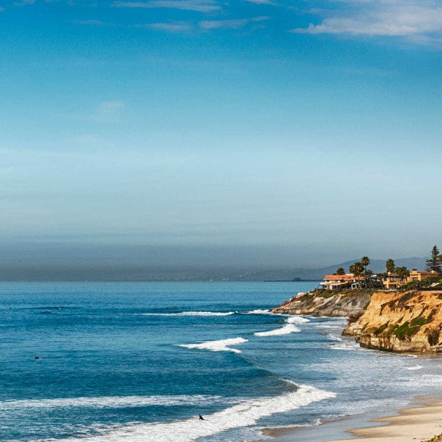 ocean and cliffs