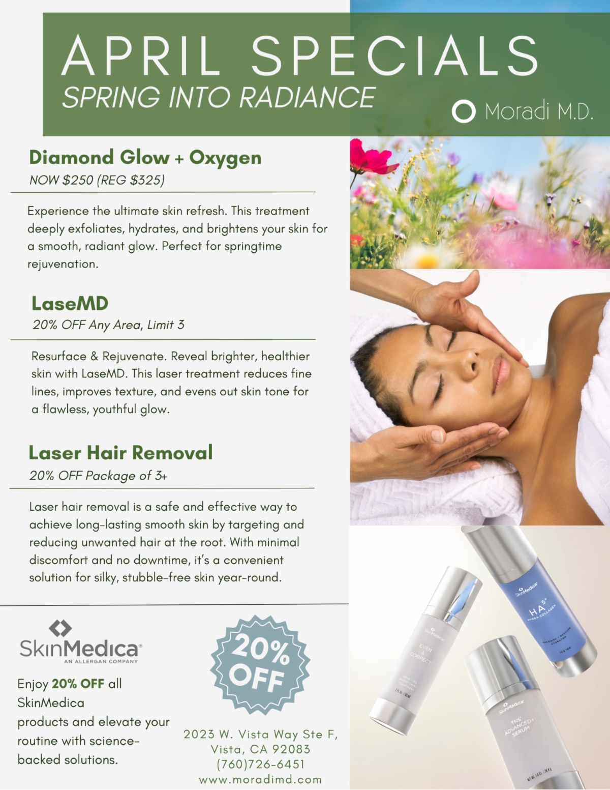April specials flyer
