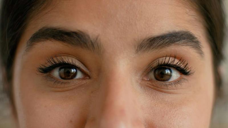Close-up of woman's eyes