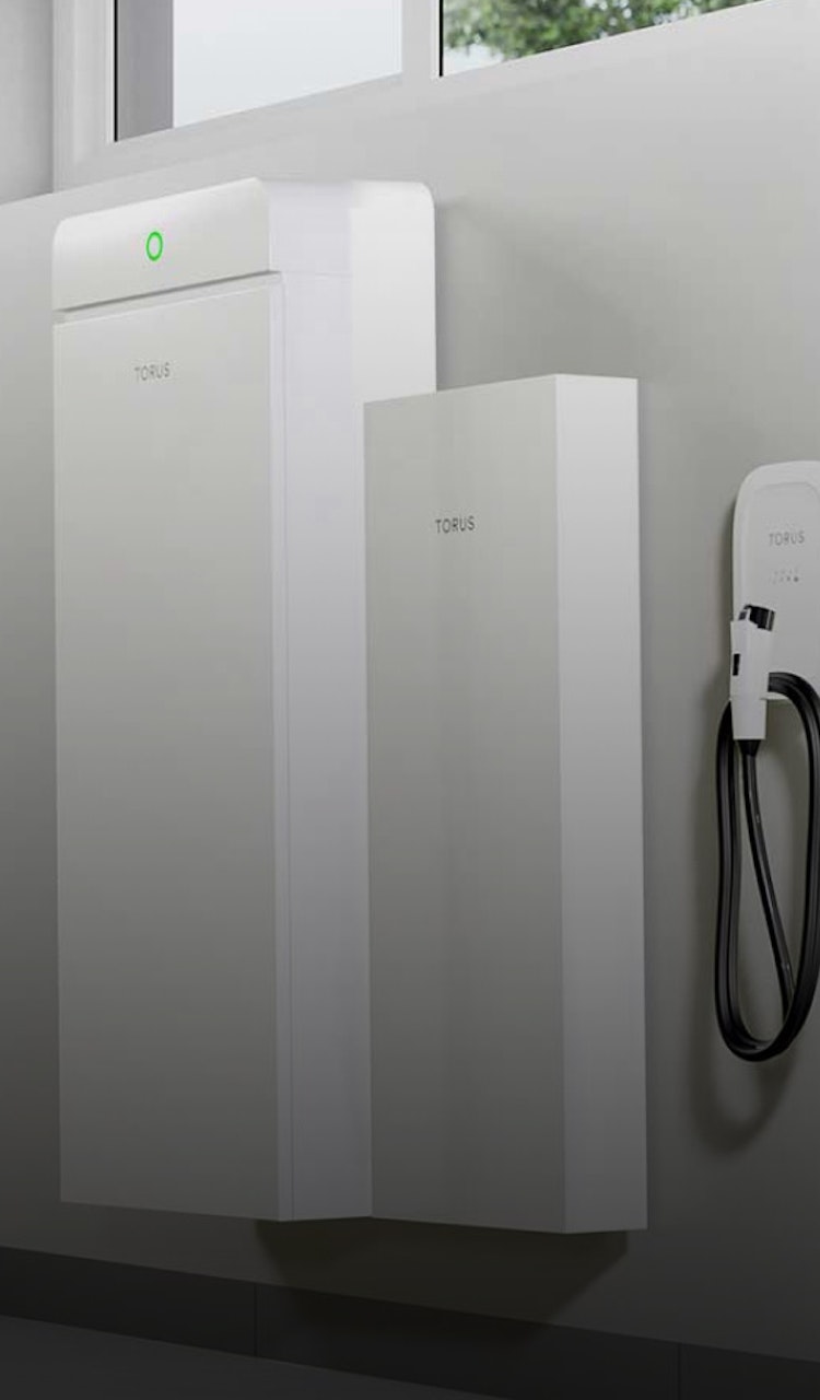 Torus Station Core mounted on garage wall