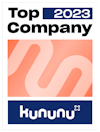 Kununu award top company 2023 badge