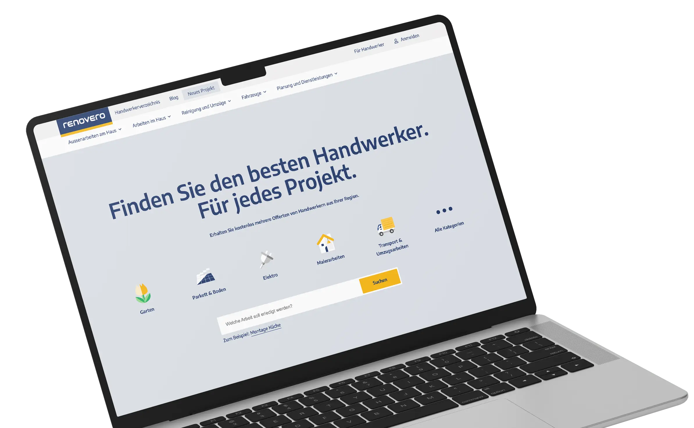 Renovero Plattform für Handwerker und Hausbesitzer