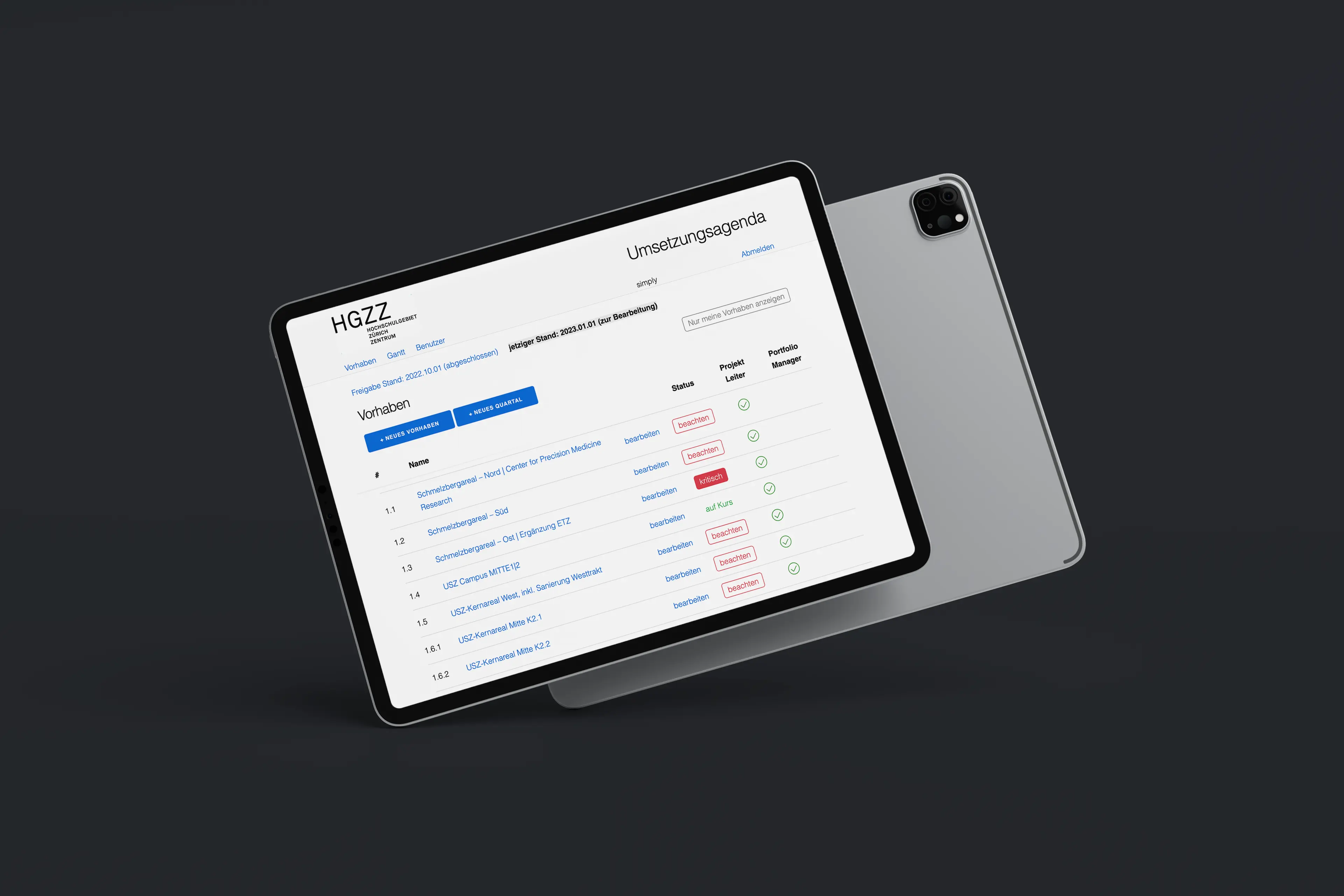 GANTT-Chart mit Abhängigkeiten
