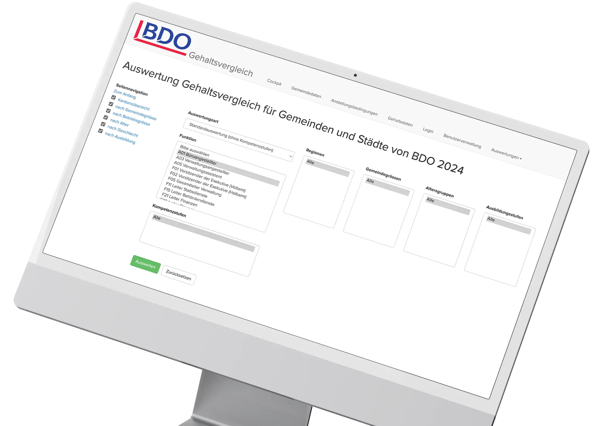 BDO-Gehaltsvergleich für Gemeinden