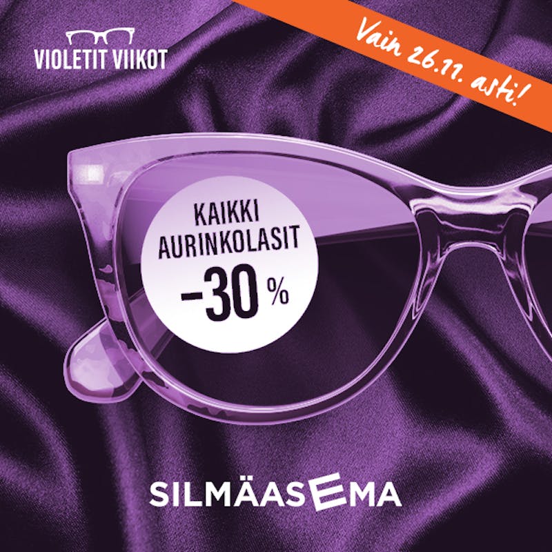 Silmäasema kaikki aurinkolasit -30%