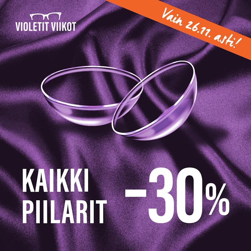 Silmäasema piilolinssit -30%