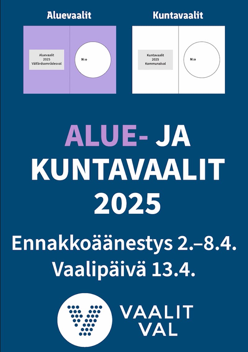 Ennakkoäänestys alue- ja kuntavaalit 2025