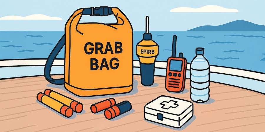 A marine safety grab bag is essential for NZ boaters