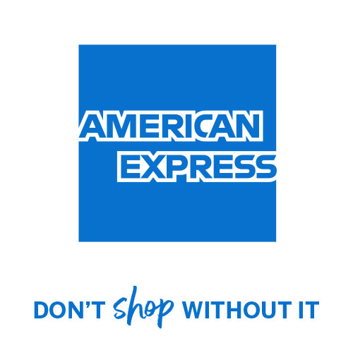 AMEX Logo Sticker: Welcome both your regular customers and newcomers by placing this two-sided sticker on your door or window at eye-level, or wherever else you have other card brands. Specification: 6.4x6.4 cm
